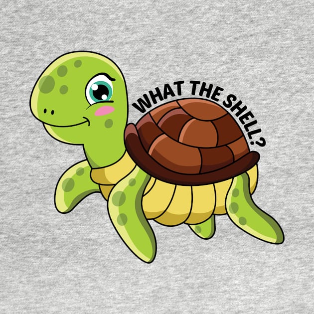 What the Shell? - Turtle Pun by Allthingspunny